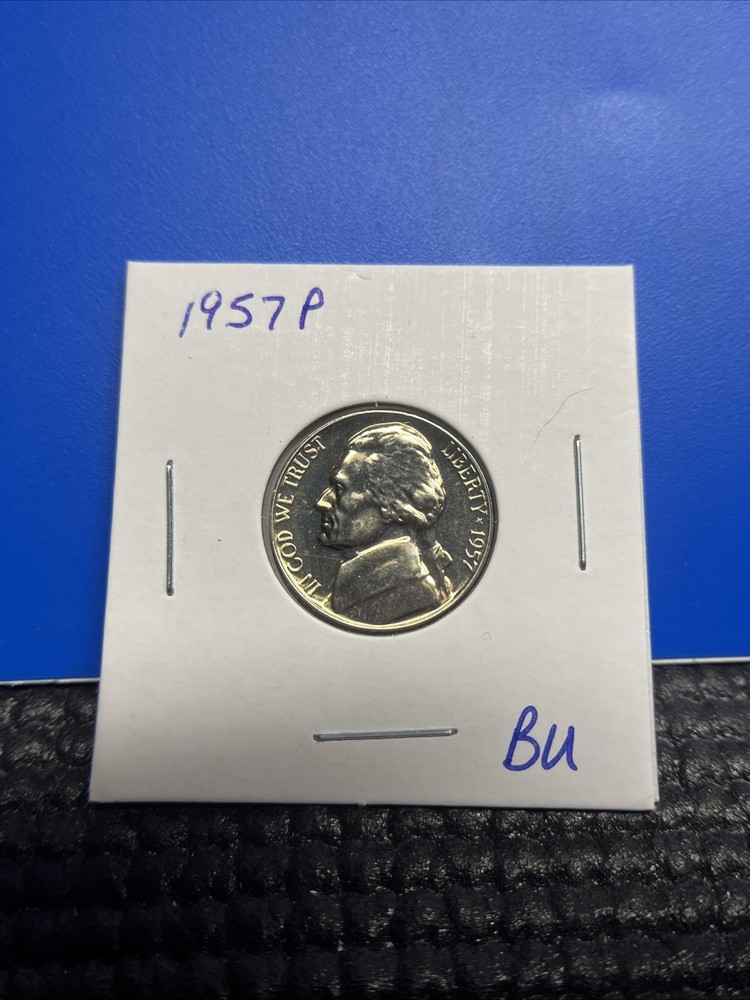 1957 P Jefferson Nickel BU