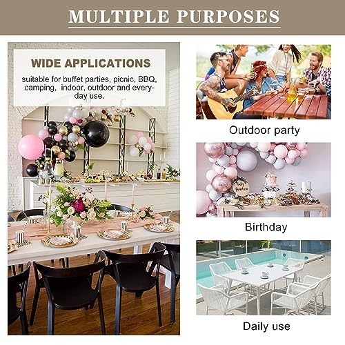 2 Pack White Rectangle Tablecloth 60x84" Waterproof Plastic Wipeable Cover