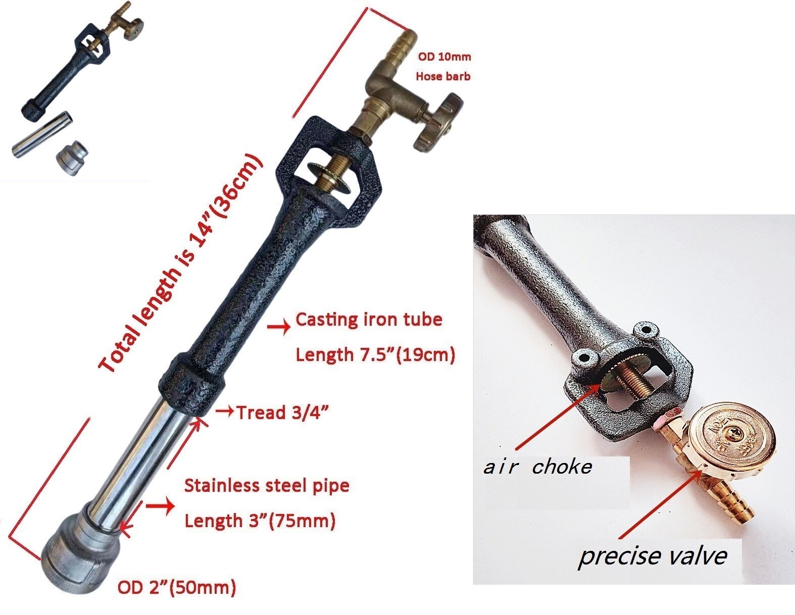 16 KG Metal Melting Furnace Dual Propane Burners with Crucible Tongs Foundry