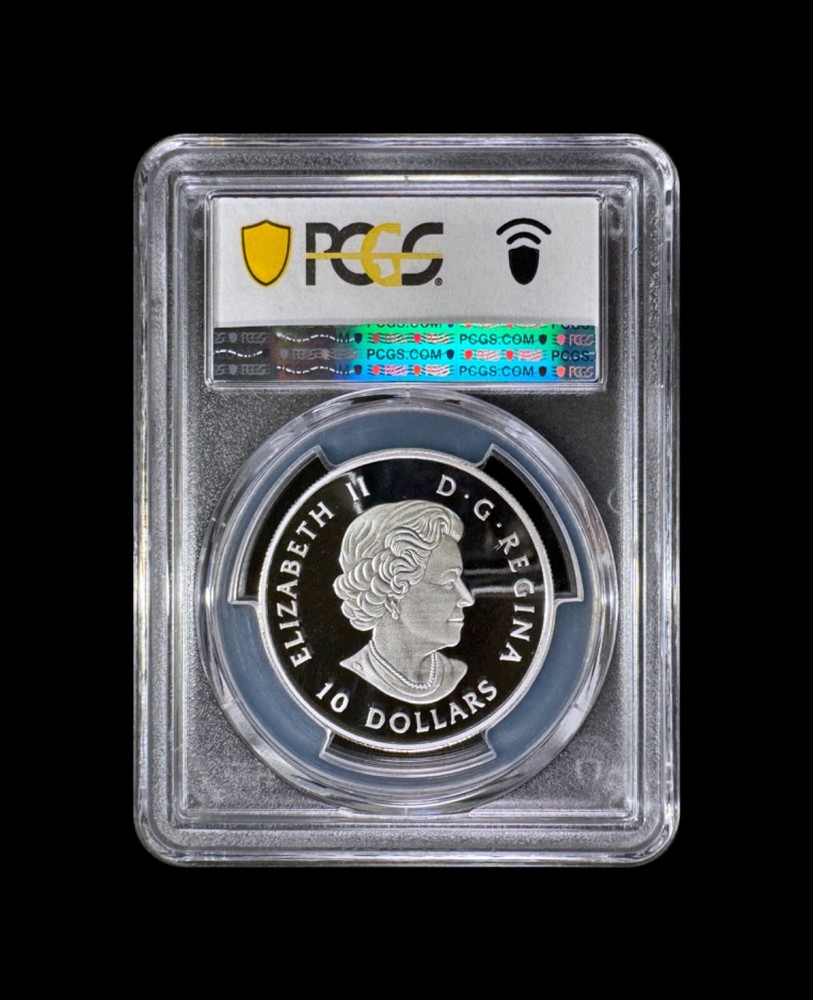 CANADA. 2016, 10 Dollars, Silver - PCGS PR70 - Top Pop 🥇 Reflections Arctic Fox