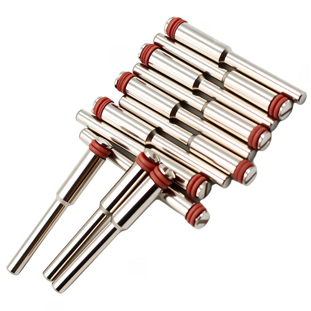 12-Pc 1/8" Wheel Mandrel Set with Screw - Perfect for Precision Work