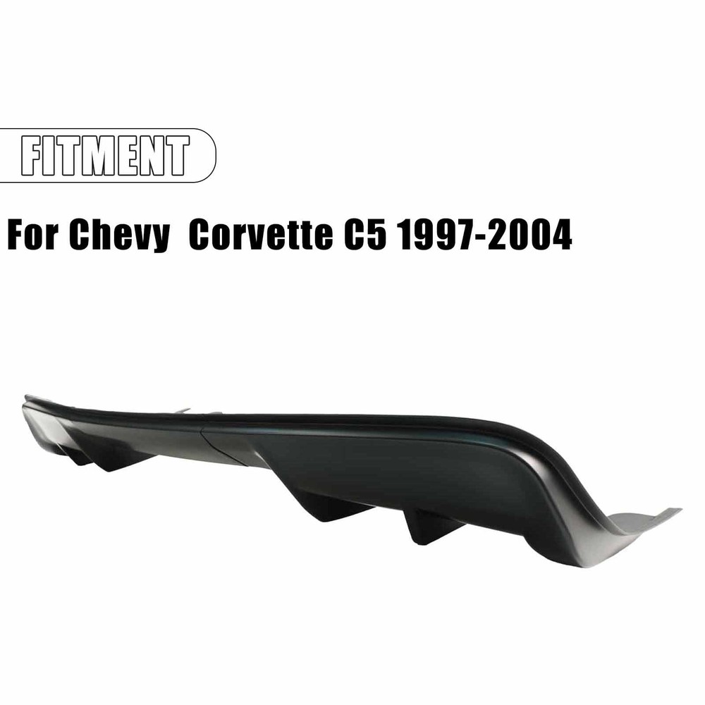 Rear Bumper Diffuser Chevy Corvette C5 1997-2004 Matte Black