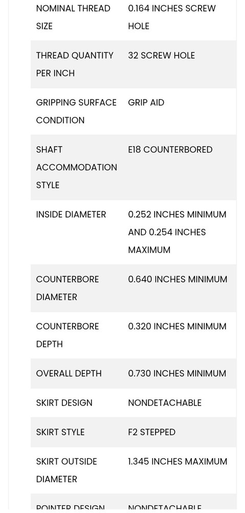 2 EA: EHC KNOBS MS91528-2K2B, For 1/4" SHAFT W/SET SCREWS, USED.