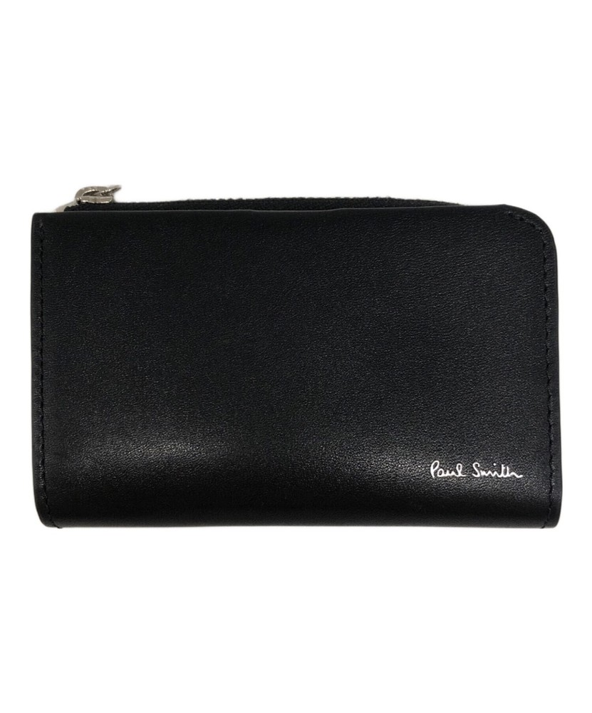 Authentic PAUL SMITH Key Case  Black Men  #3823