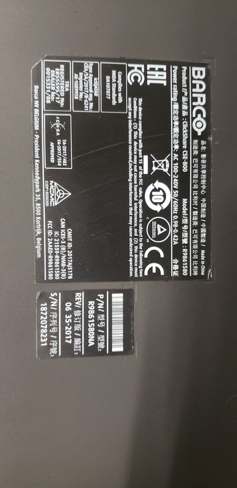 Barco CSE-800 Wireless Presentation System