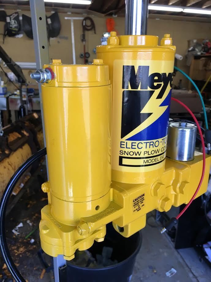 MEYER SNOW PLOW E46 E47 E-47 HYDRAULIC PLOW PUMP - SAND BLASTED COMPLETE REBUILD