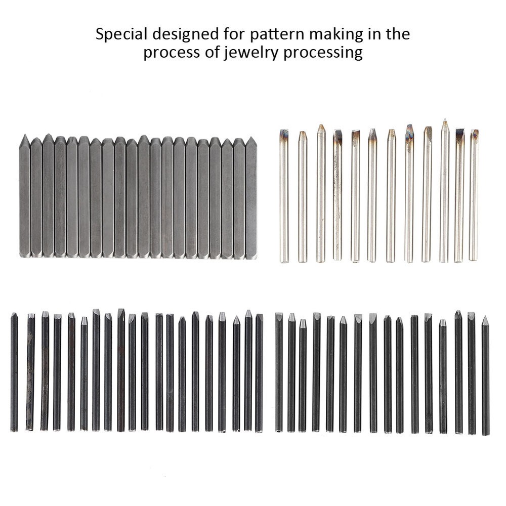 Anvil Chisel Equipment for Jewelry Processing Making Carving Tools (16pcs)