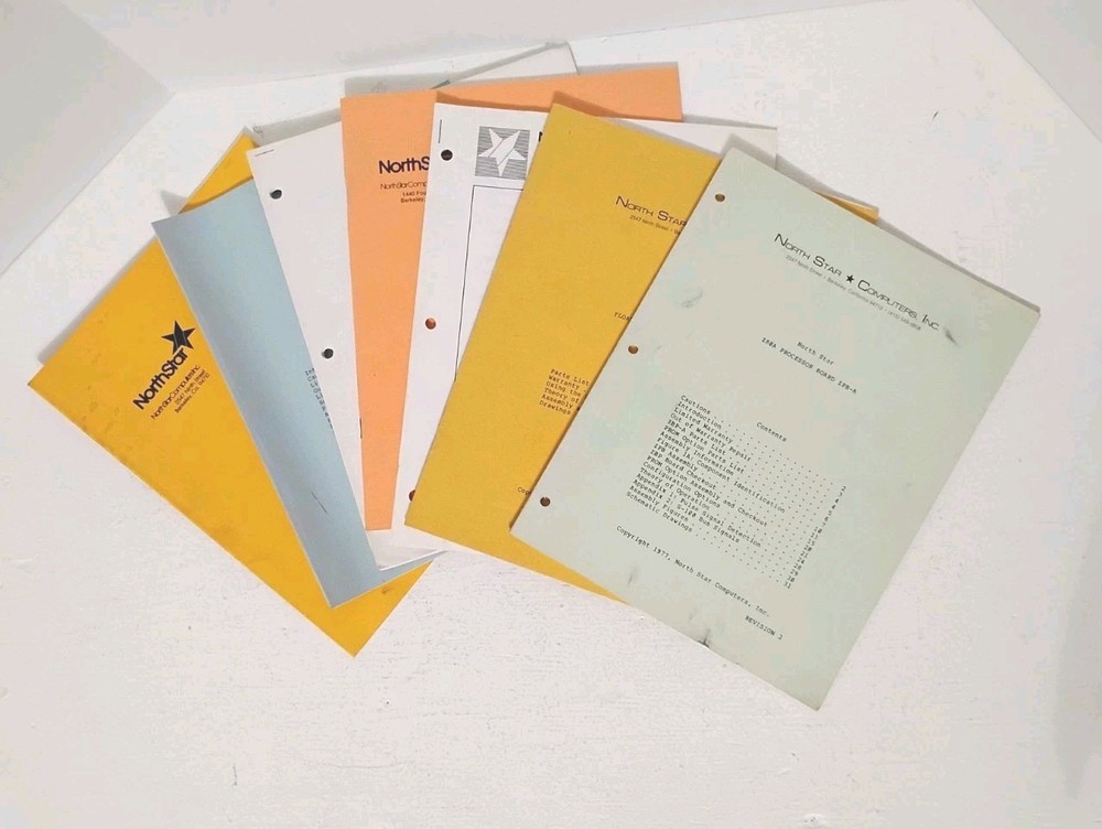 North Star Manuals & Software Lot – RAM/CPU/FPB/MDS, Advantage, BASIC,...