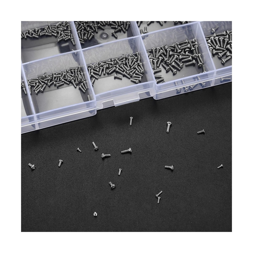 800 Pcs Tiny Screws Assortment Kit, Micro Machine Screws for Electronics