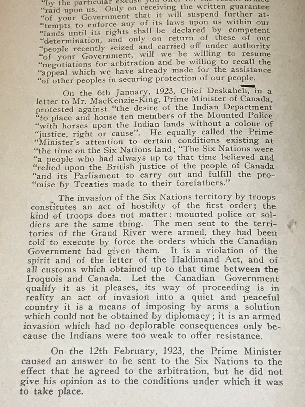 1920s History Of The Six Nations Indians Settlement On Banks of Grand River RARE