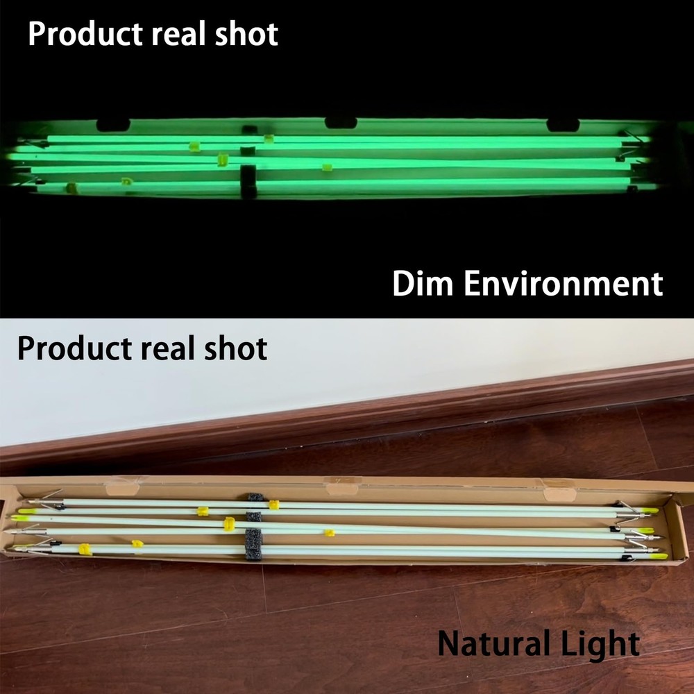 6 Pack Bowfishing Arrows 32 inch with Broadheads & Safty Slides Luminous Bow ...
