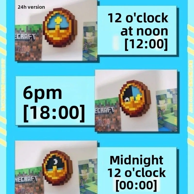 The Ultimate Minecraft Day & Night Cycle Clock ⚔️🌄