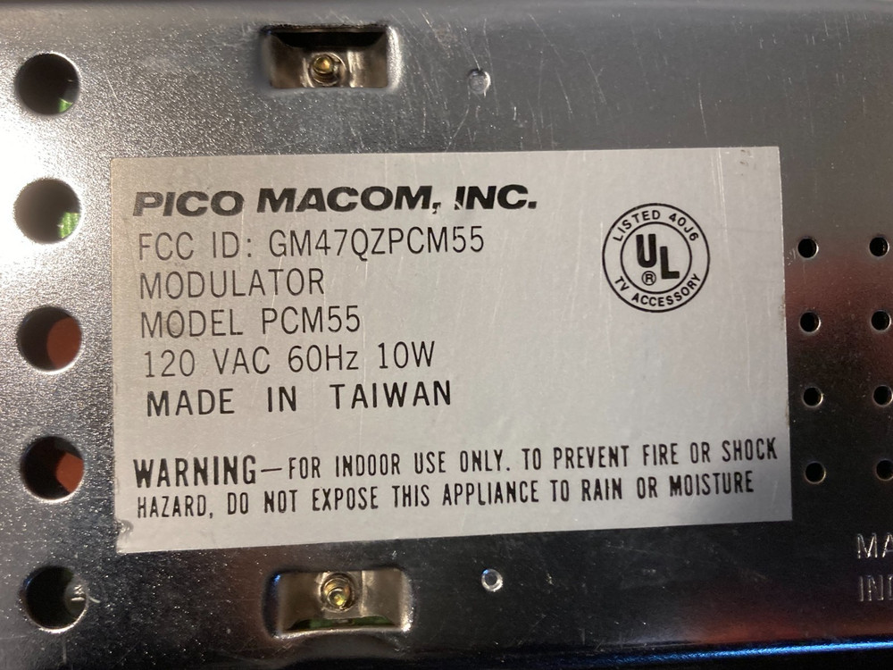 Pico Macom PCM55 Audio / Video Modulator Channel E