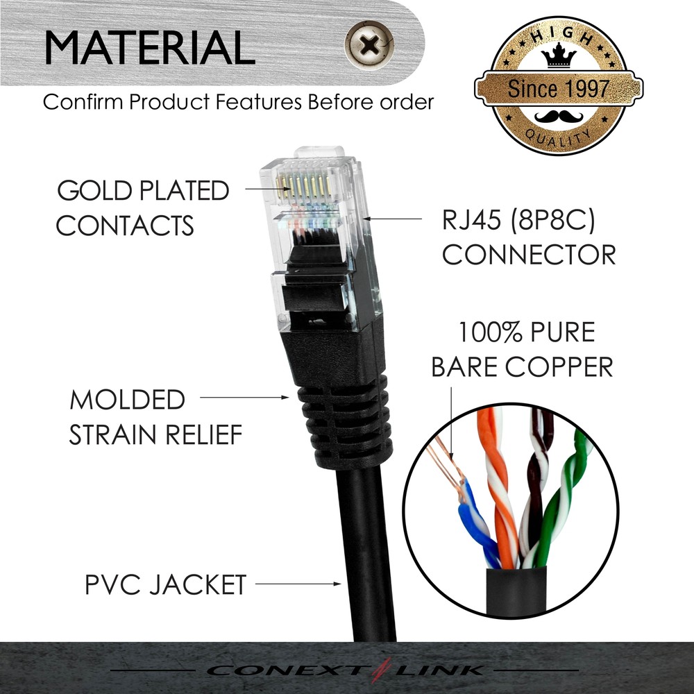 1pc 15ft Black CAT5E Network Wire LAN Cable Patch Cord Ethernet Internet Router
