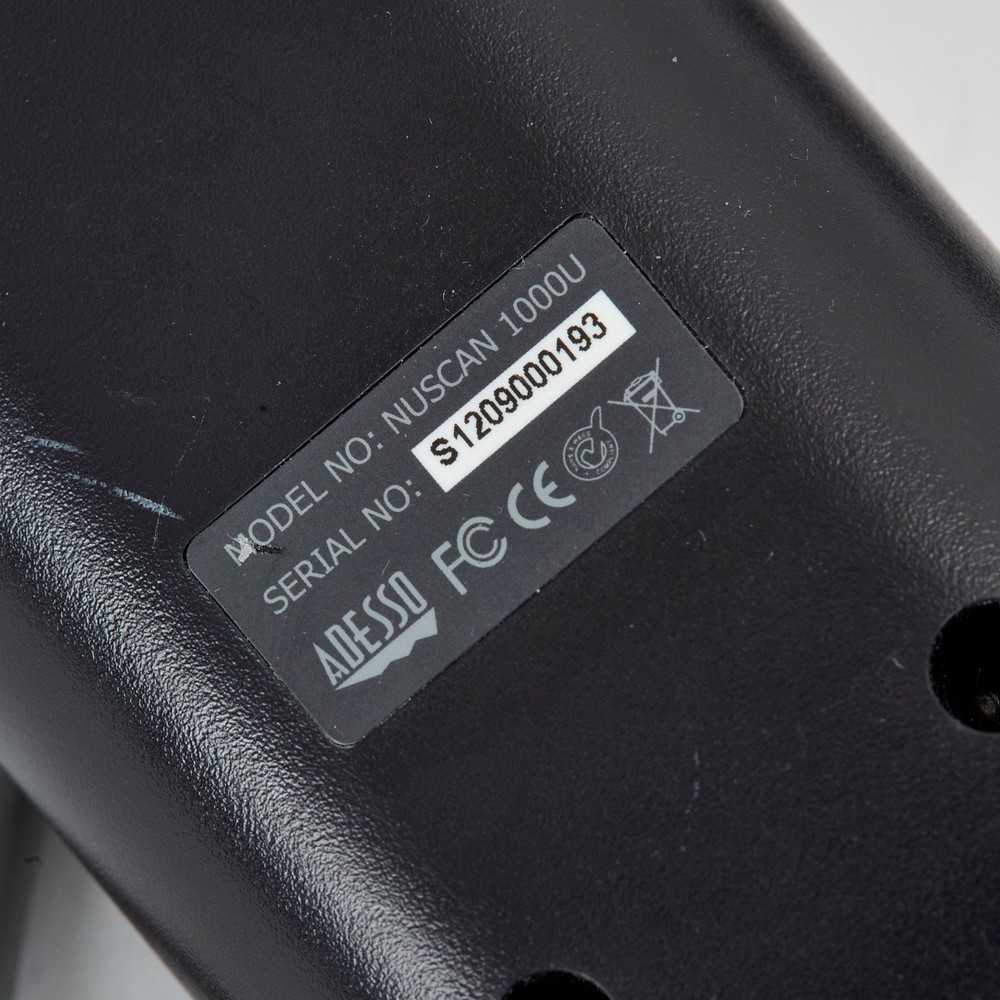 ADESS0 NUSCAN 1000U Black USB Barcode Scanner Reader