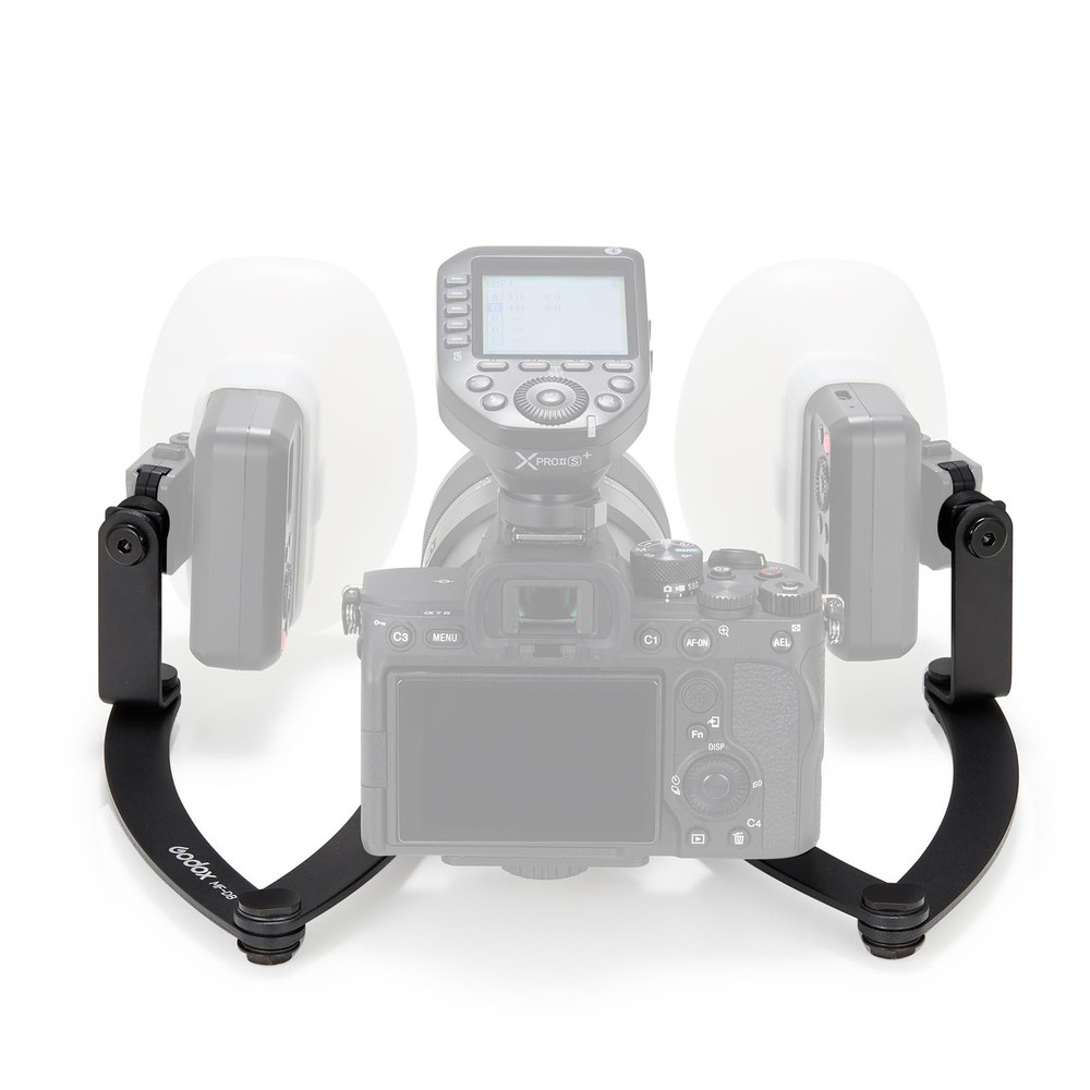 Durable Dual Flash Bracket for Professional Photography with Adjustable Angles