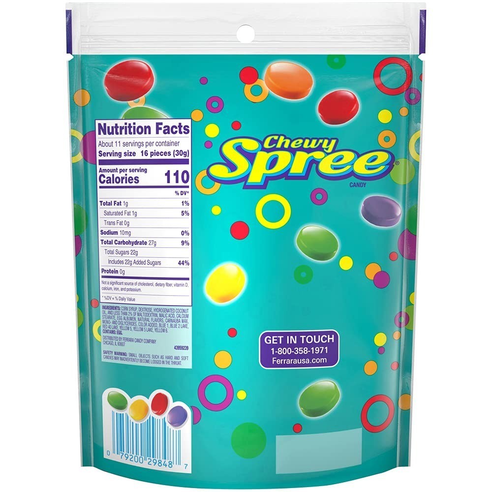 SPREE Wonka Chewy Candy 12oz Bag