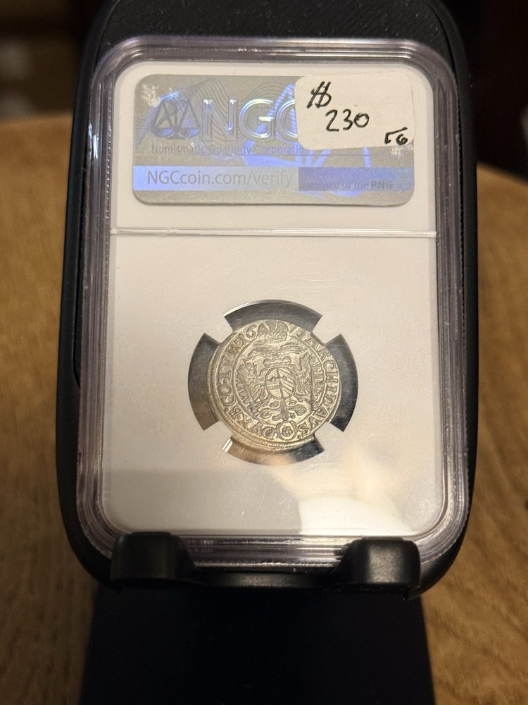 1673 Austria hall 3K Ngc Ms63
