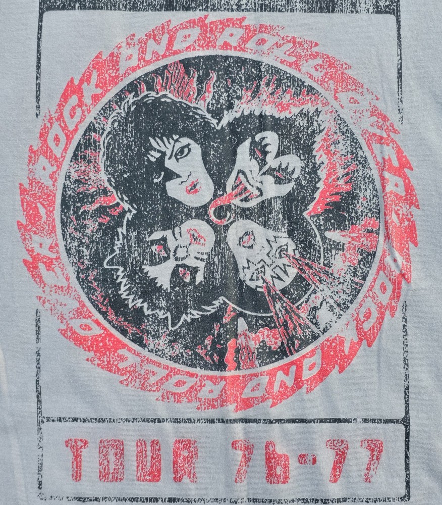 KISS Rock And Roll Over Tour 76-77 Graphic T-Shirt Port Authority Size 3XL