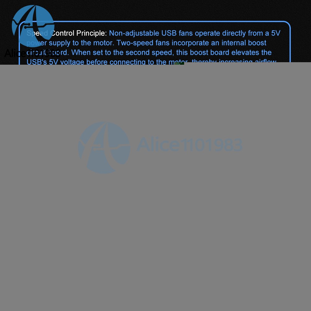 DC 4-12V 5W Mini USB Fan Speed Controller Adjustable Fan Speed Control Module