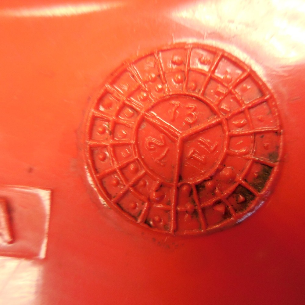 VINTAGE PLASTIC MSA RED FIRE CHIEFS HELMET