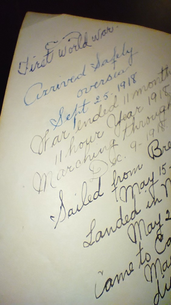 WW1 U. S. Solider's Personal Notes In Confirmation Book