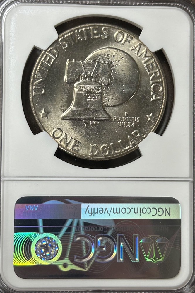 1976 D Type 2 Bicentennial Eisenhower Dollar Ike $1 NGC MS65