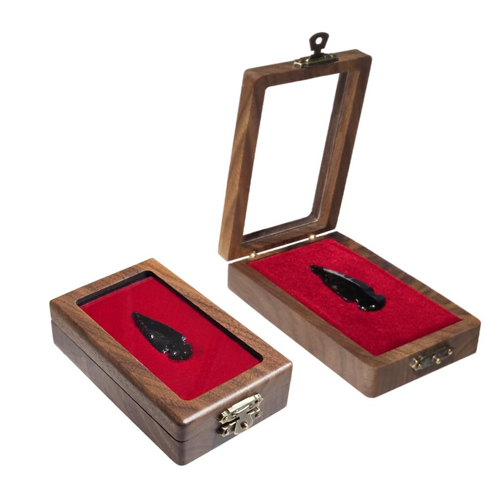 Arrowhead Display Case Arrowhead Shadow Box Handmade Small Wood Box Native Am...