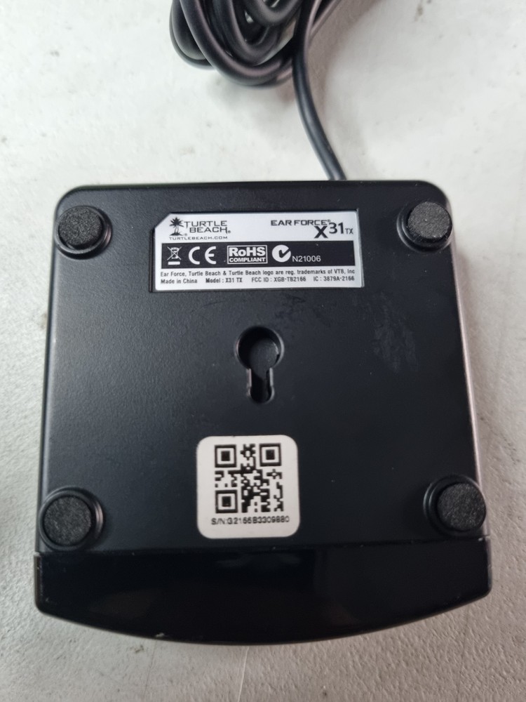 Turtle Beach Ear Force X31 Digital RF Adapter Transmitter Receiver Wall