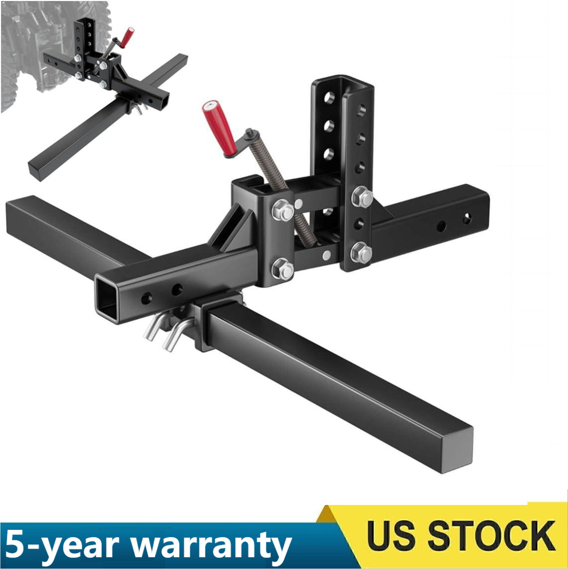 Manual Implement Lift ,1-Point Lift System for ATV/UTV Tractor with 2" Receiver