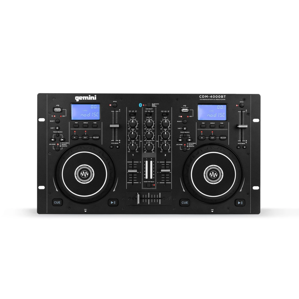 GEMINI CDM-4000BT Dual CD / USB Media Player with Bluetooth Streaming