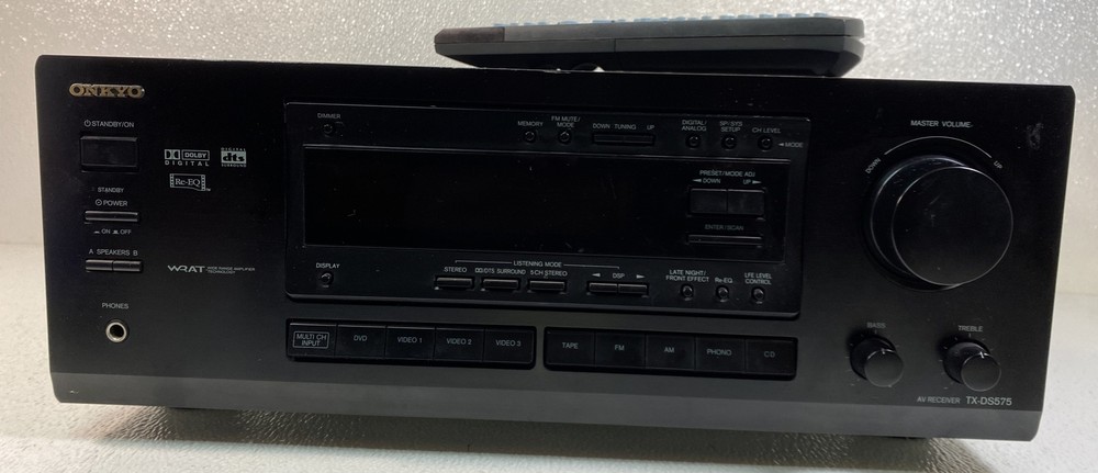 Onkyo AV Receiver Model TX-DS575 Multi Channel input With Remote - Tested.