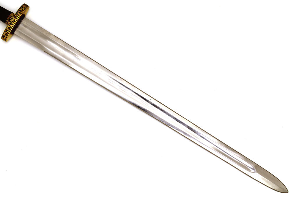 9th Century Full Tang Viking Sword with Wooden Scabbard