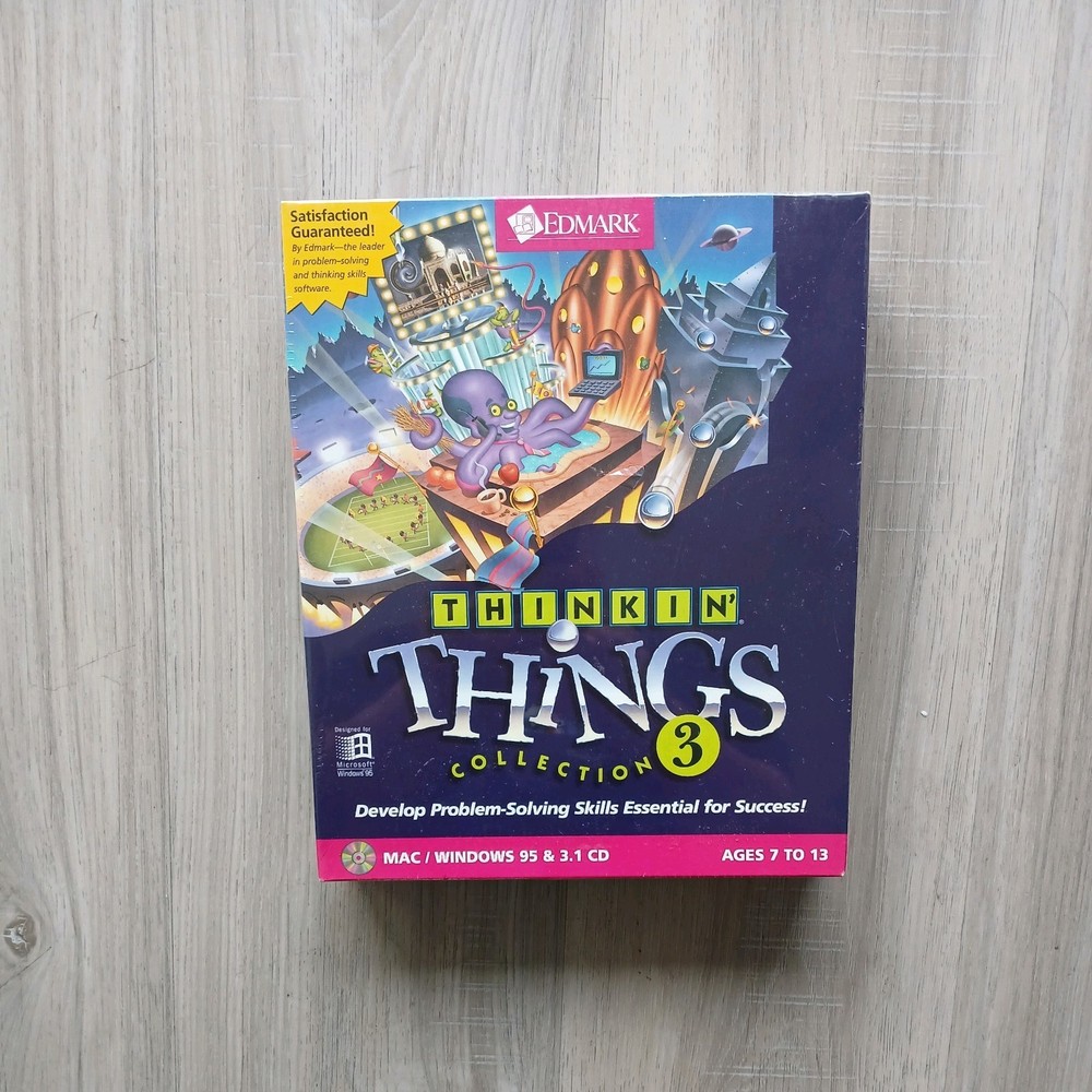 Thinkin' Things Collection 3 - CD-ROM Win/Mac - Rare Shrink-wrapped Retail Box