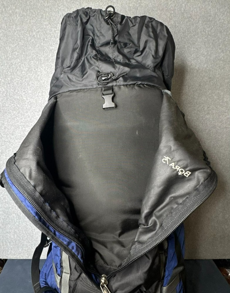 Arc'teryx Bora 75 Backpack Hiking Camping Internal Frame Black Blue Large Pack