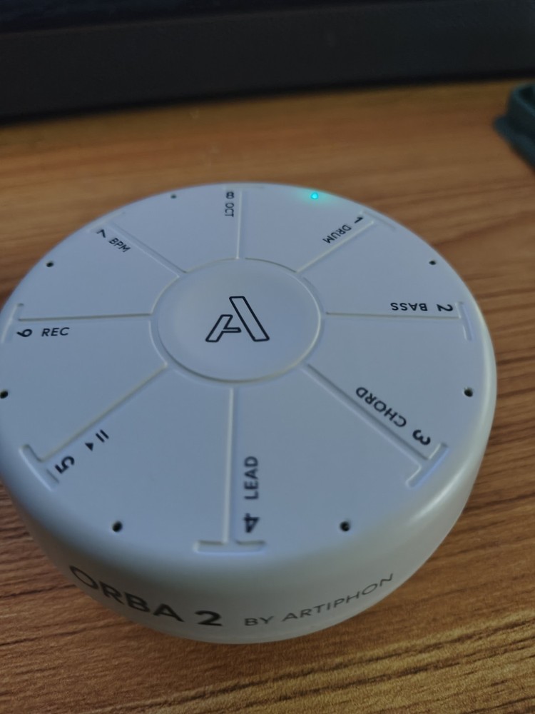 Orba 2 by Artiphon - White – Handheld Synth, Looper, MIDI Controller – Tested