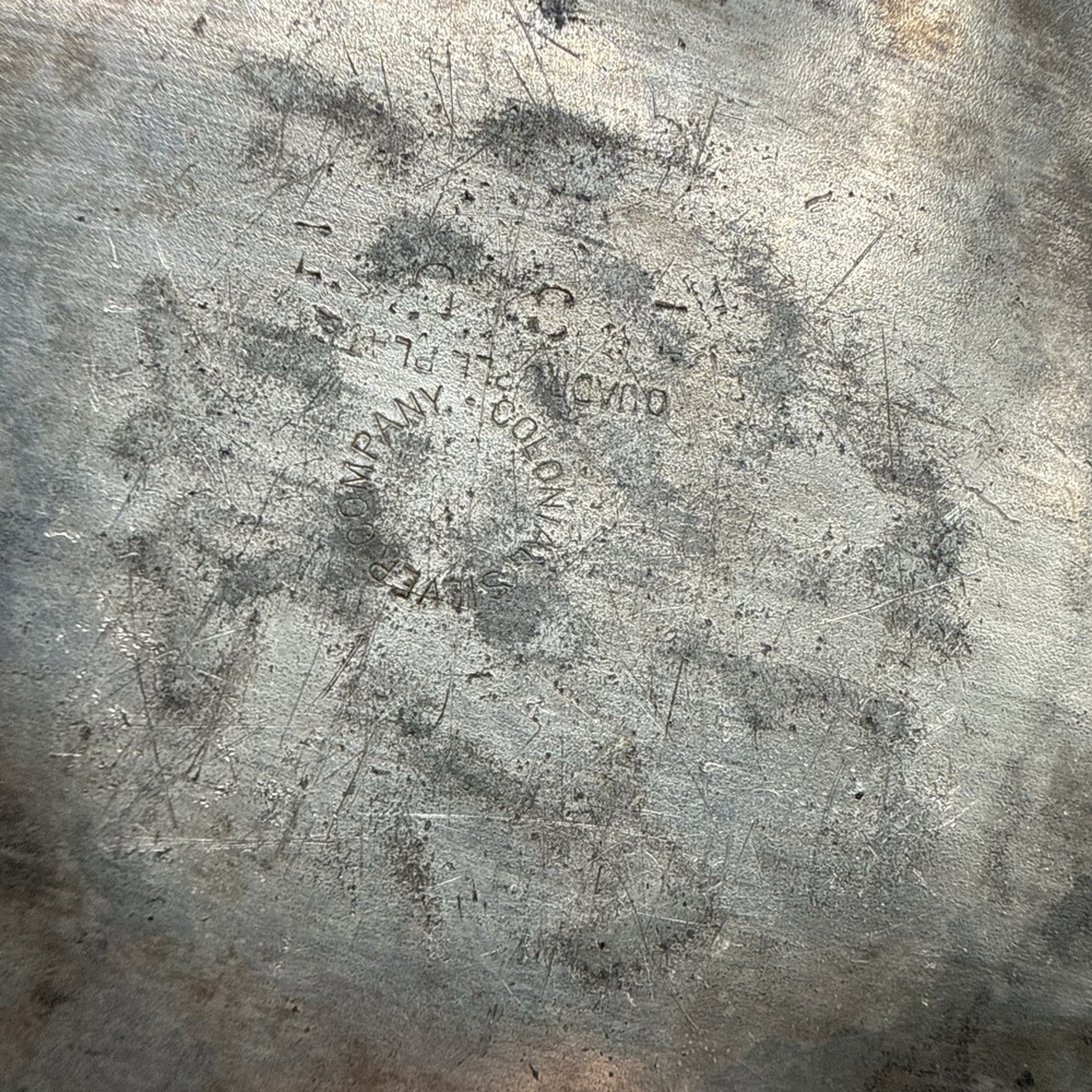 Silver Plate Coffee Pot with Hinged Lid Colonial Silver Company Quadruple Plate