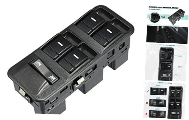 Front Left Driver Side Master Power Window Switch Fit for Land Rover LR3 -