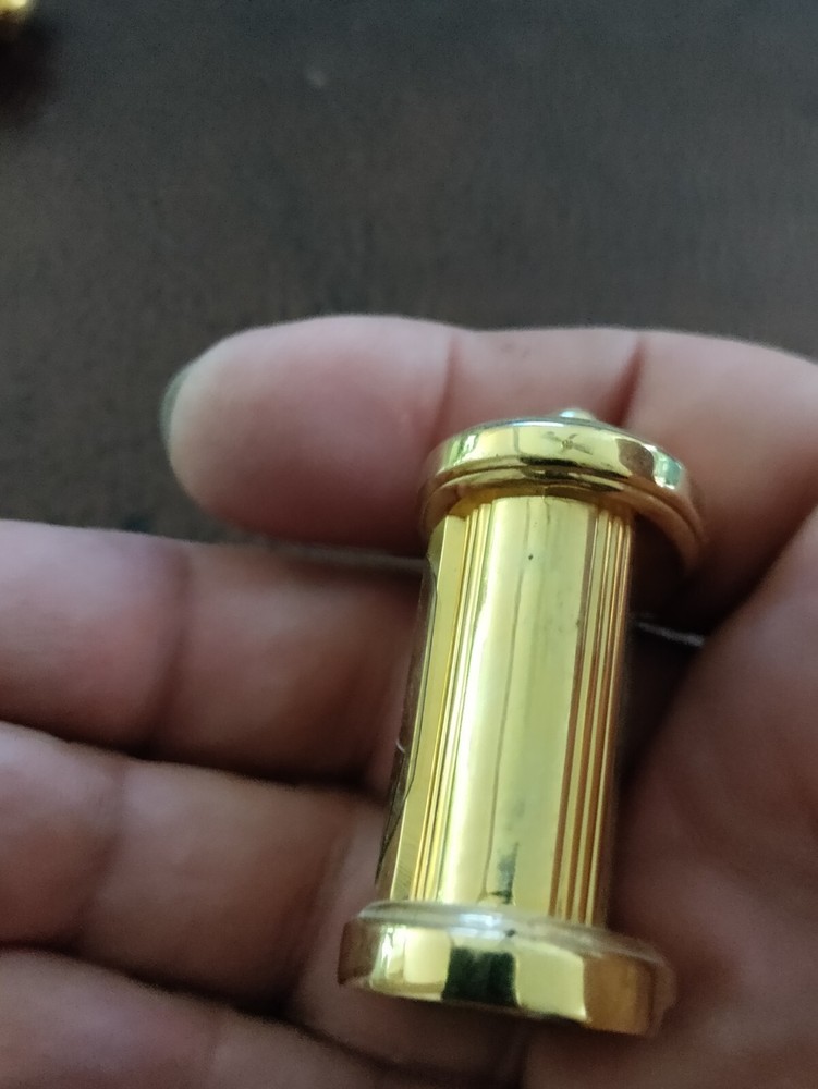 Wallace Silversmiths Goldplated Mini Garriage Clock
