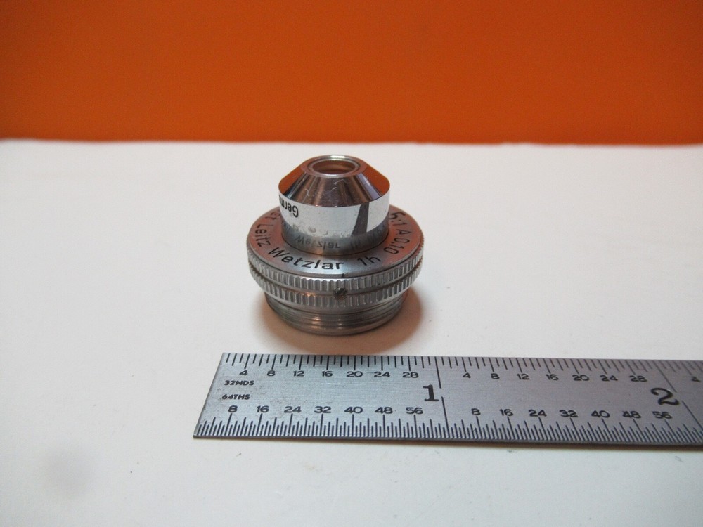 ANTIQUE OBJECTIVE LEITZ 3.5X /170 OPTICS MICROSCOPE PART AS PICTURED &16-B-77