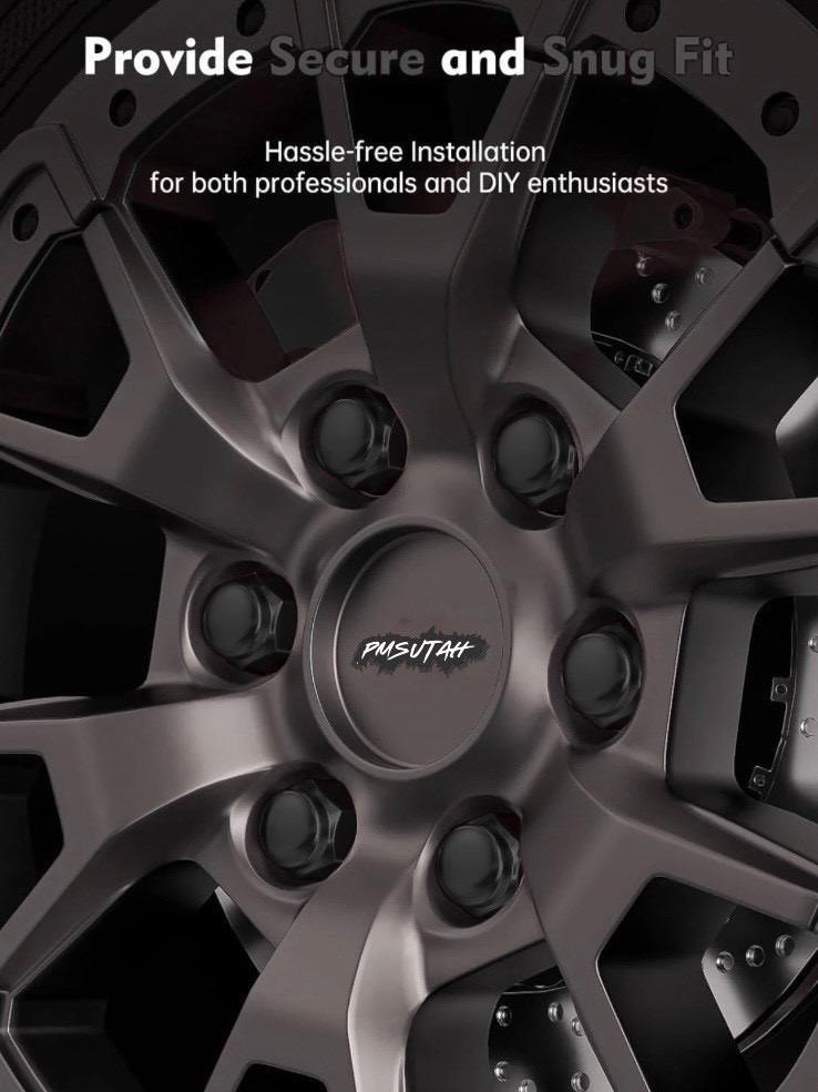 16 Bulge Lug Nuts 2009-2026 Yamaha YFZ 450R YFZ450R ATV Wheel Rim Nut Black