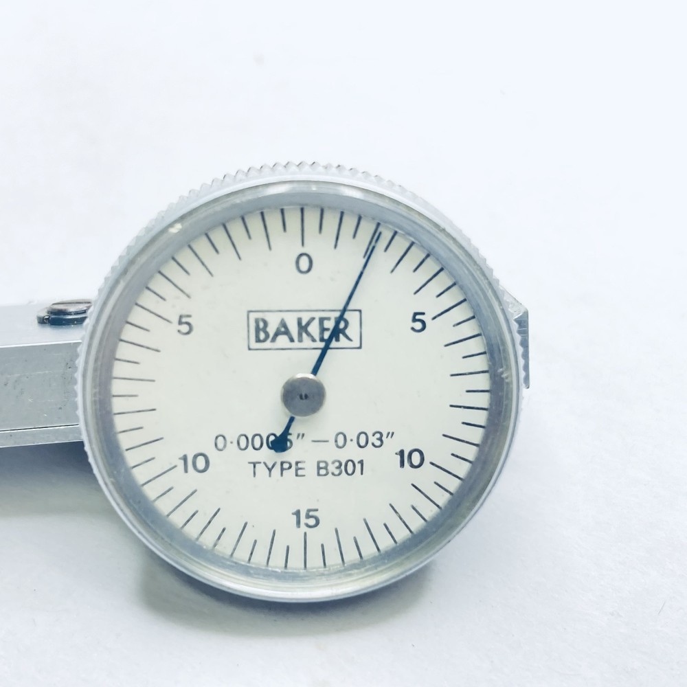 Baker B301 Dial Test Indicator Set 0.0005" Grads w/Case