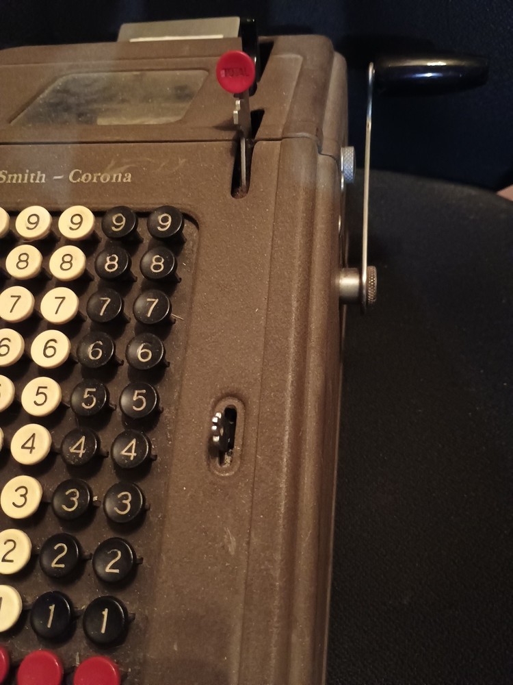 Vintage SMITH & CORONA Adding 1930s Machine K Model 1K41F ~ tested