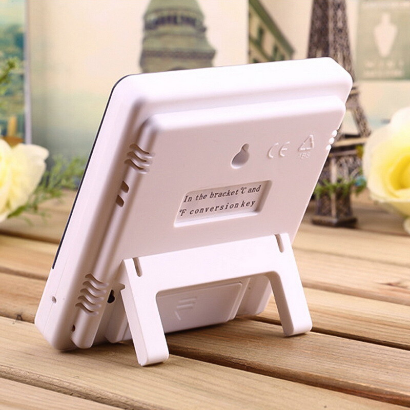 THERMOMETER INDOOR Digital LCD Hygrometer Temperature Humidity Meter Alarm Clock