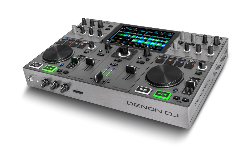 Denon PRIME GO+ Standalone 2-Deck Rechargeable Smart DJ Console W 7" Touchscreen