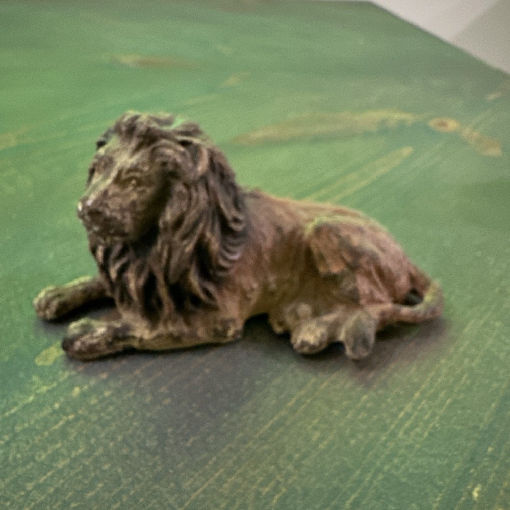 Elastolin Sitting Laying Lion Figure Vintage Zoo