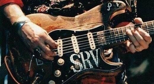 SRV Initials, STAGGERED OEM, Engine Turned, Emulsified Prism, Decal Stevie Ray