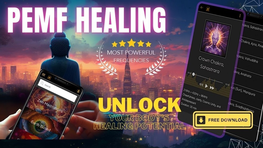 PeMF Healing & Meditation Mobile Application (Free) Android / Apple / Desktop