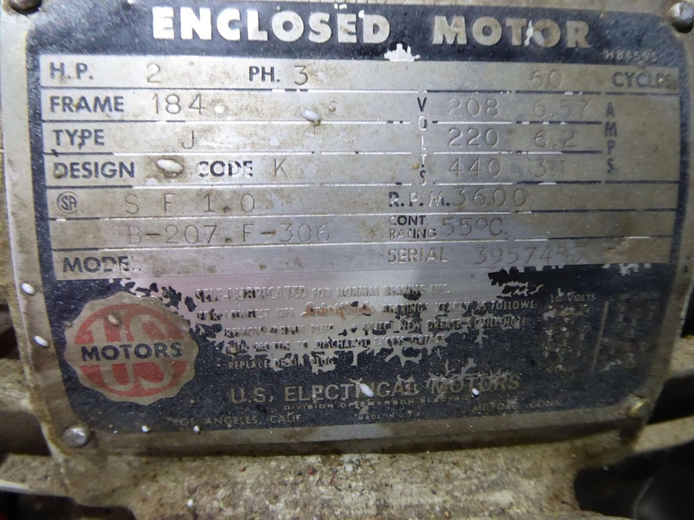 Spencer 2 HP Turbo Compressor AA2242