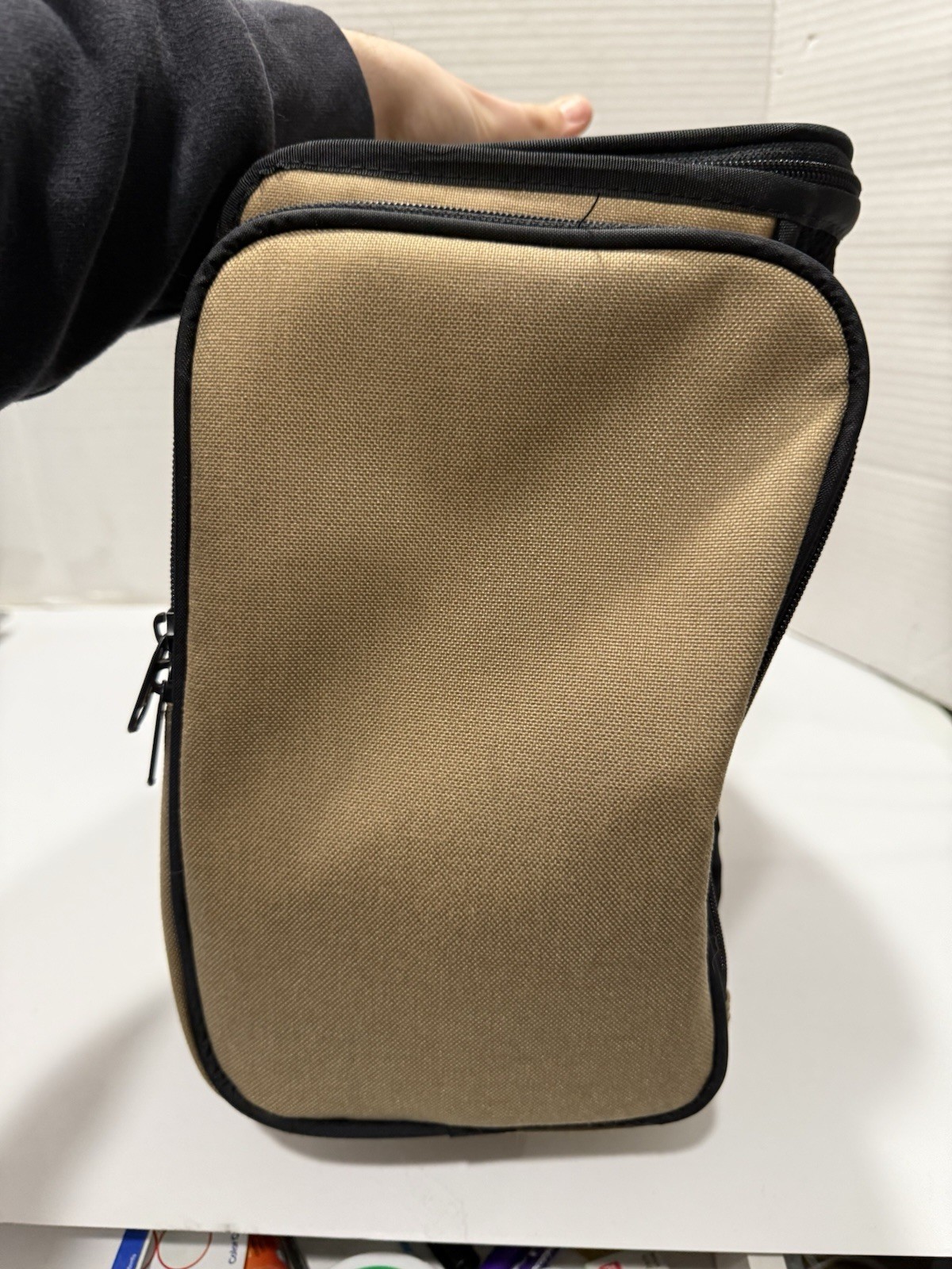 Vintage BOSE AW-1 Acoustic Wave Travel Canvas Bag w/ Power Supply 20"x11"x8"